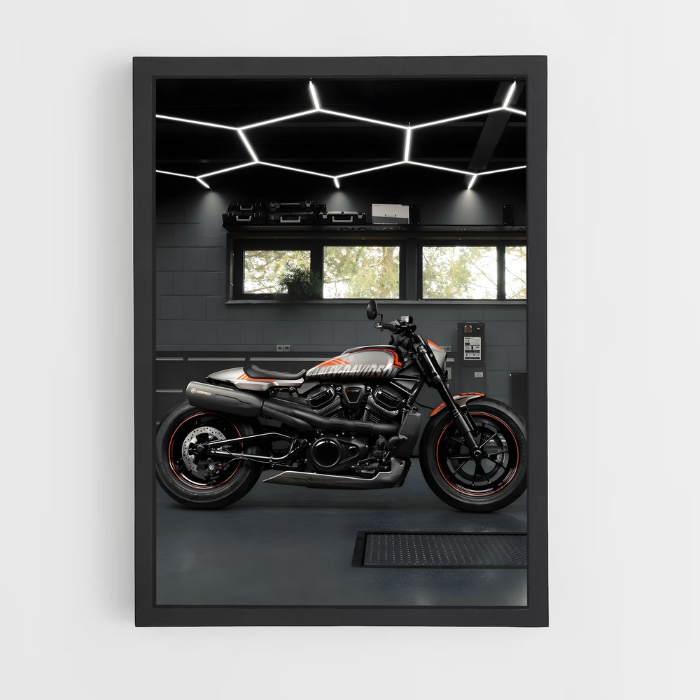 Poster Garage Vroom – affiche Harley-Davidson (vue 2)